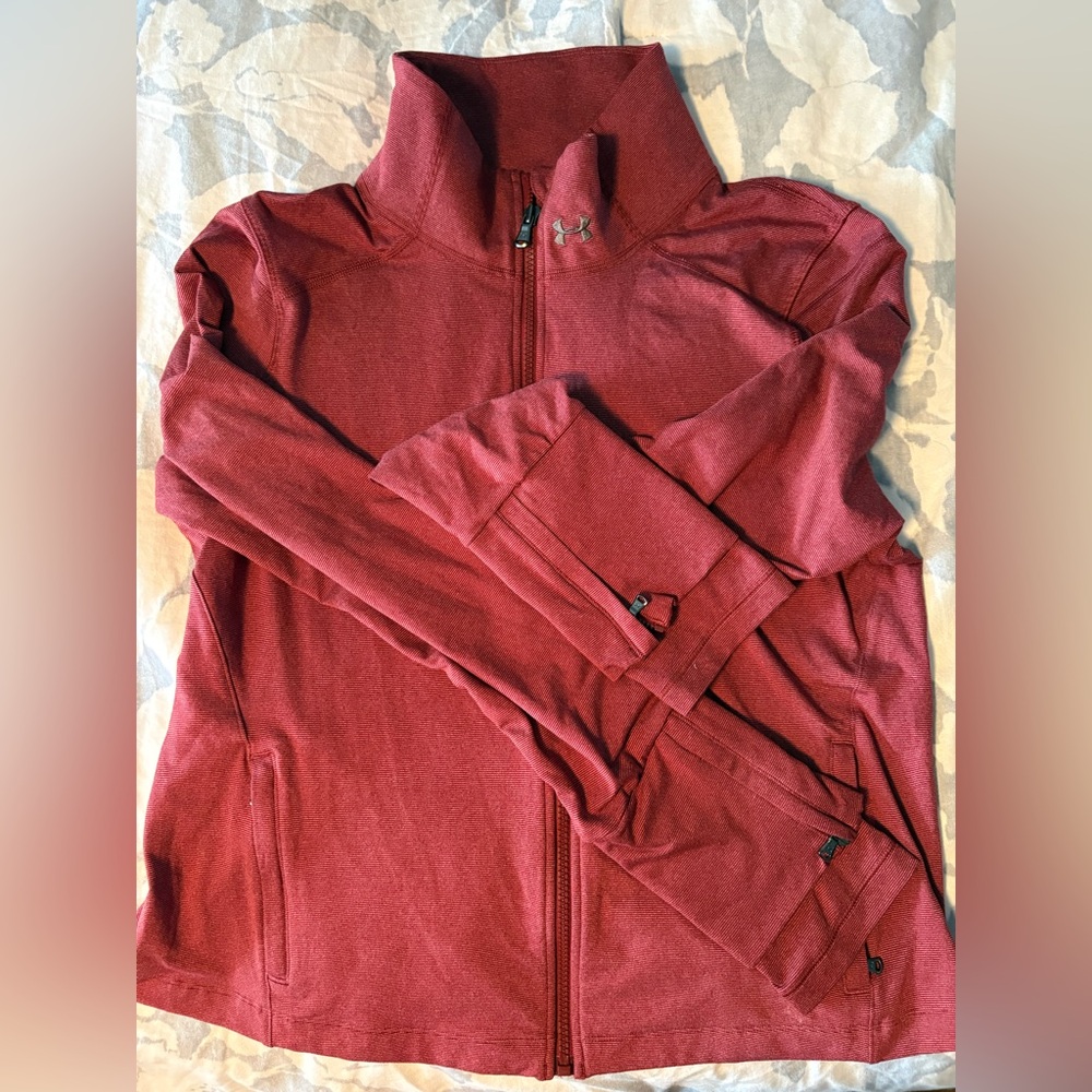 Under Armour Maroon Full-Zip Jacket
